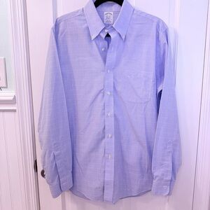 Brooks Brothers Blue and Yellow Dress Shirt Classic Style
